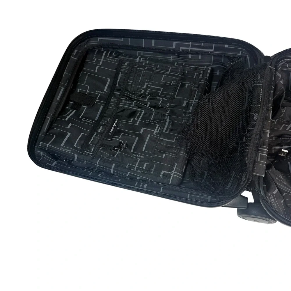 Samsonite Black Hardside Carry On Luggage USB Port Spinner 1137151 4500566367